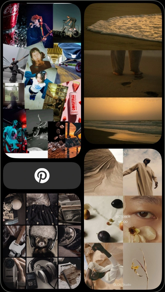 Adding a Pinterest-style inspiration image to Clottr Muse